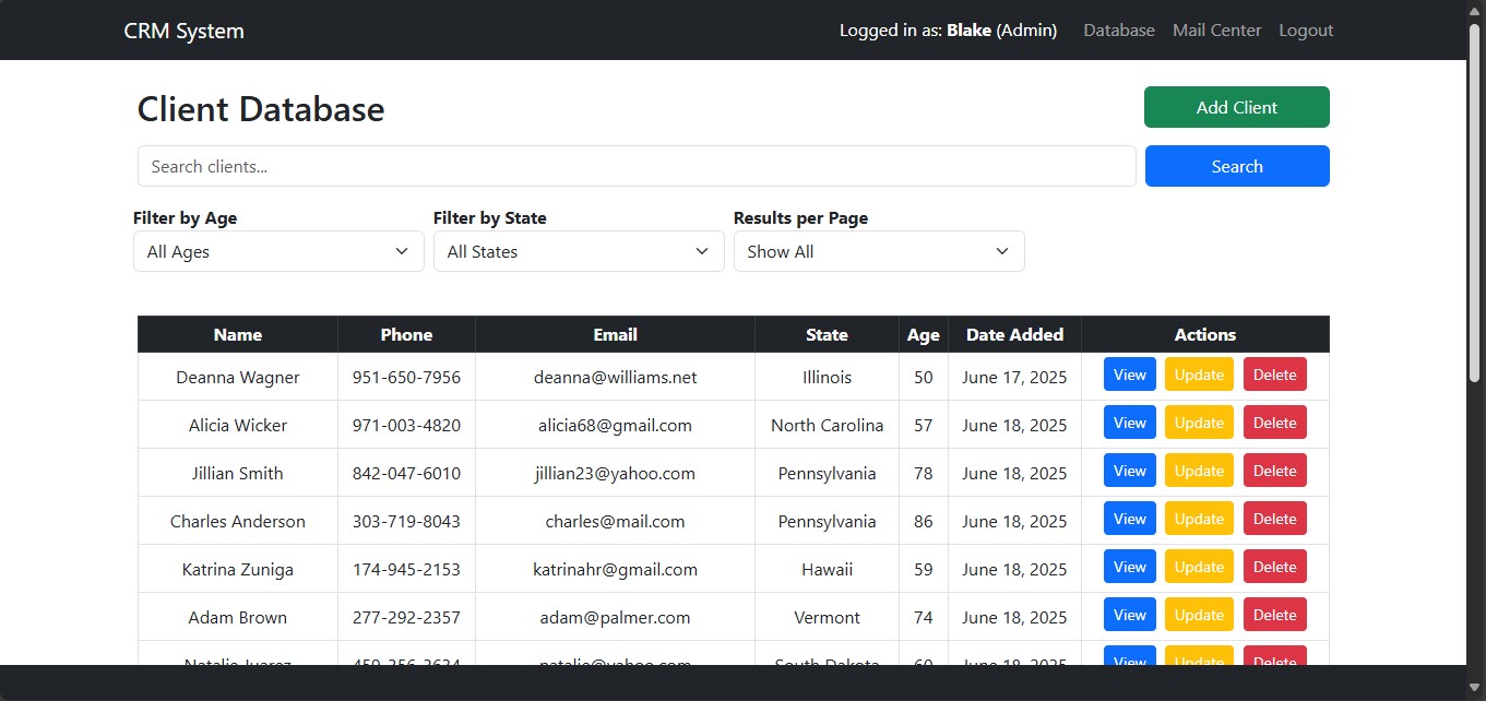 CRM Screenshot 1